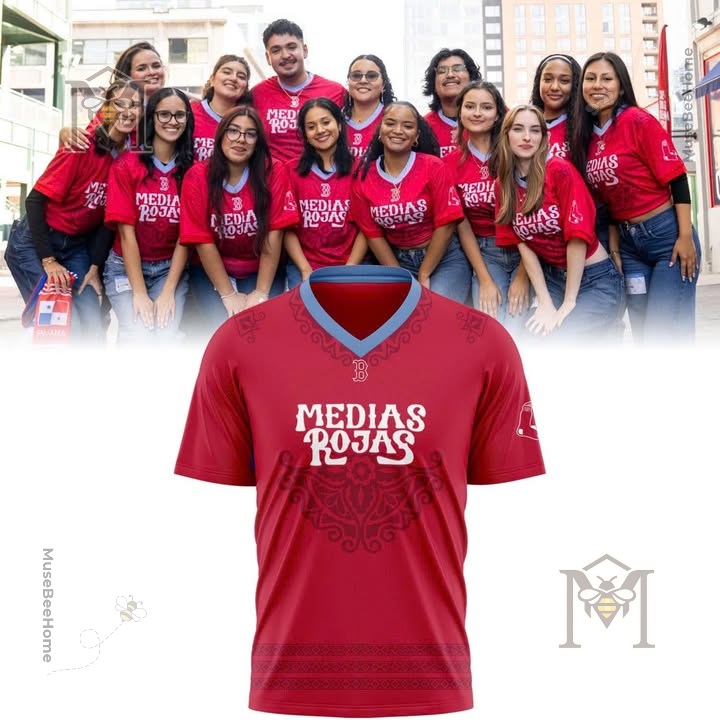 Boston Red Sox Medias Rojas Hispanic Heritage Baseball Jersey front view