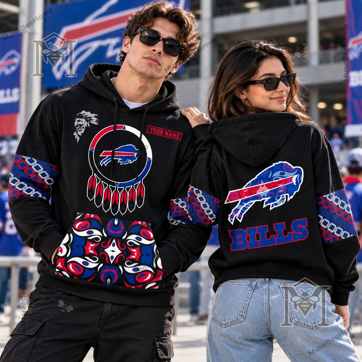 Buffalo Bills Native American Heritage Hoodie - photo 2