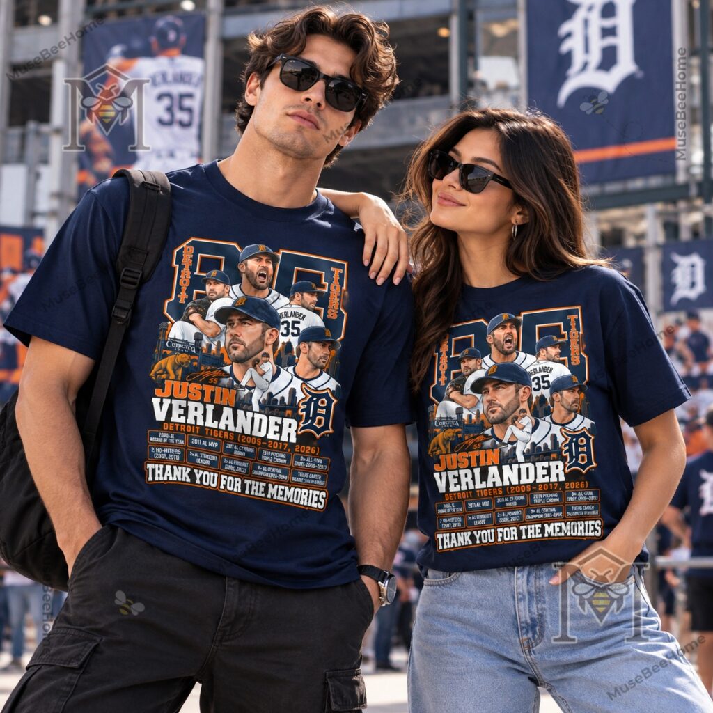 Detroit Tigers Justin Verlander 2026 Tribute T-Shirt - photo 6