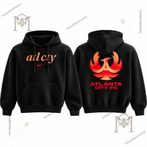 Atlanta City FC Nike Black Pullover Hoodie - rear phoenix graphic