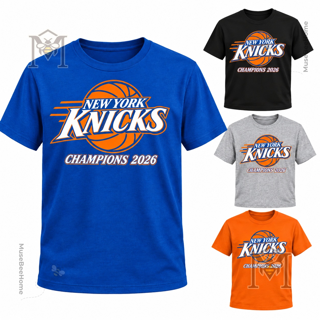 New York Knicks 2026 Champions T-Shirt | Musebee