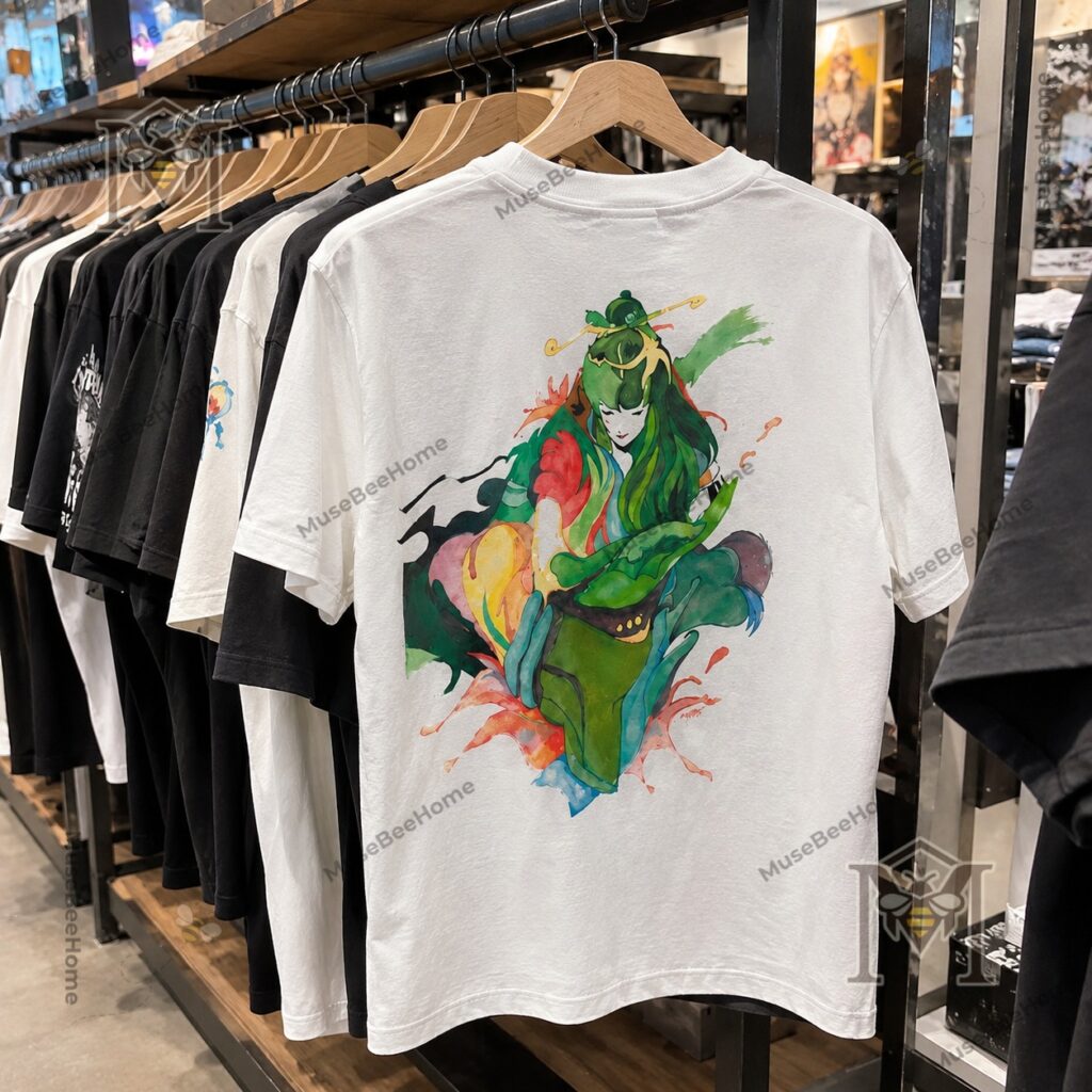 Nujabes Hand-Painted Anime Artwork T-Shirt - photo 3