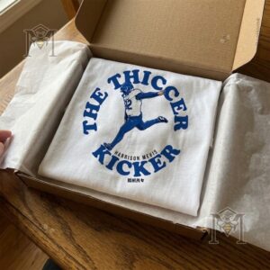 Indianapolis Colts Harrison Mevis The Thiccer Kicker T-Shirt - full shirt displayed