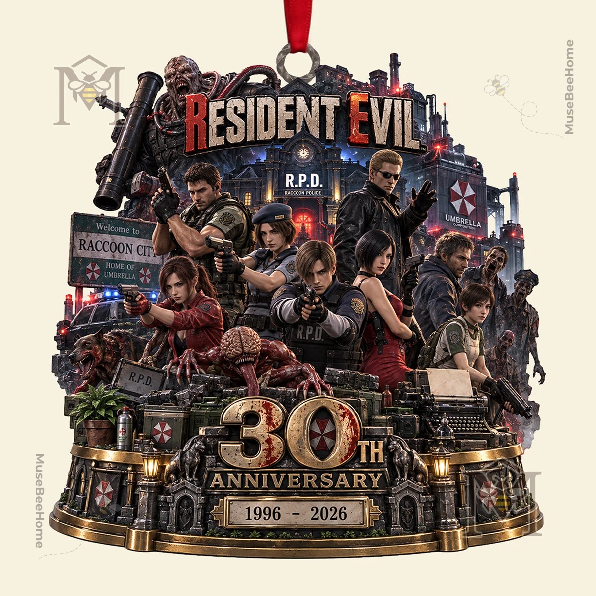 Resident Evil 30th Anniversary 2026 Ornament - photo 2