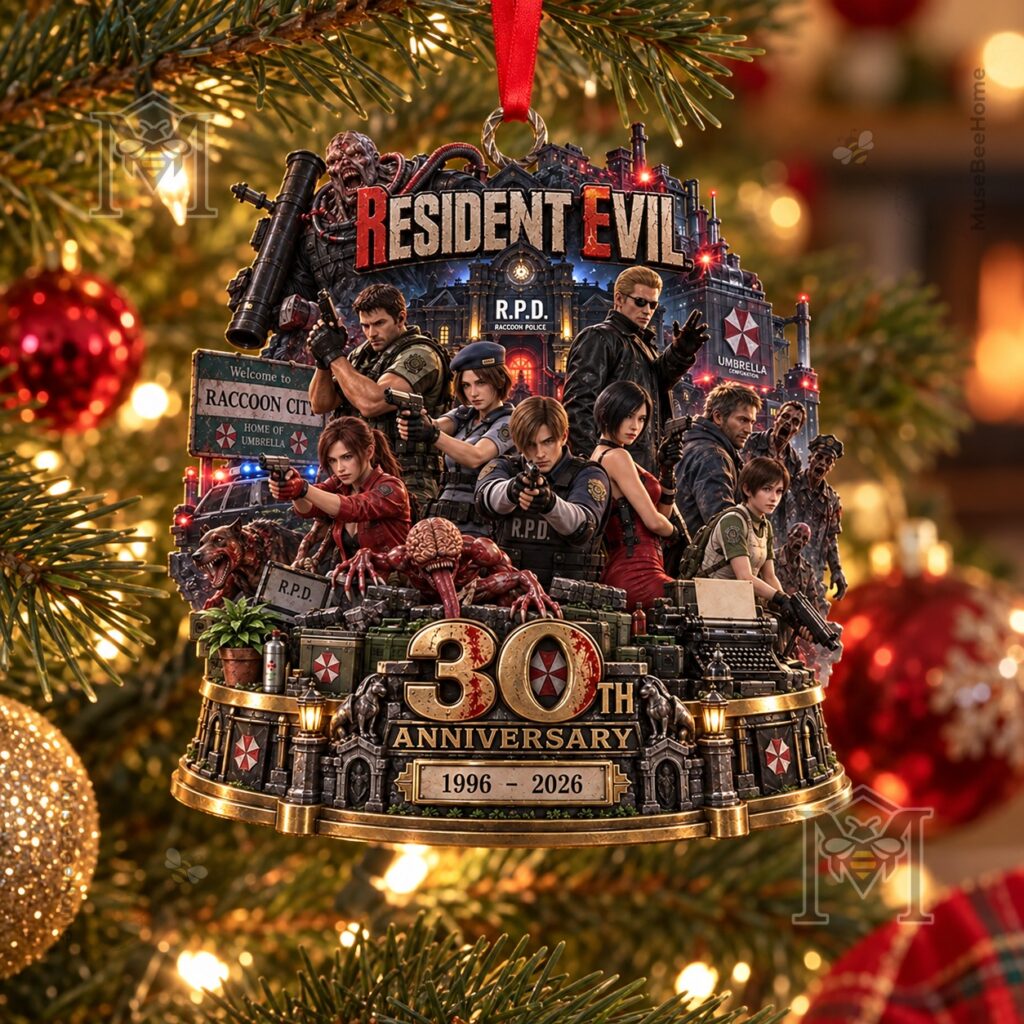 Resident Evil 30th Anniversary 2026 Ornament - photo 3