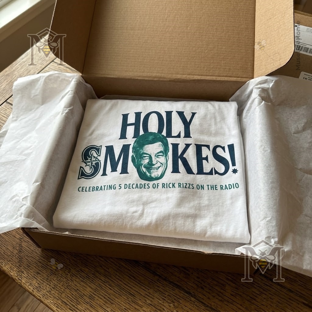 Rick Rizzs Holy Smokes 5 Decades on the Radio T-Shirt - photo 3