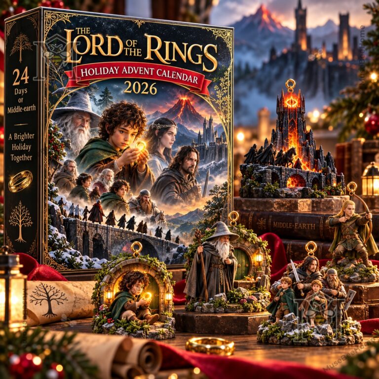 The Lord of the Rings Holiday Advent Calendar 2026 - front box with Middle-earth artwork