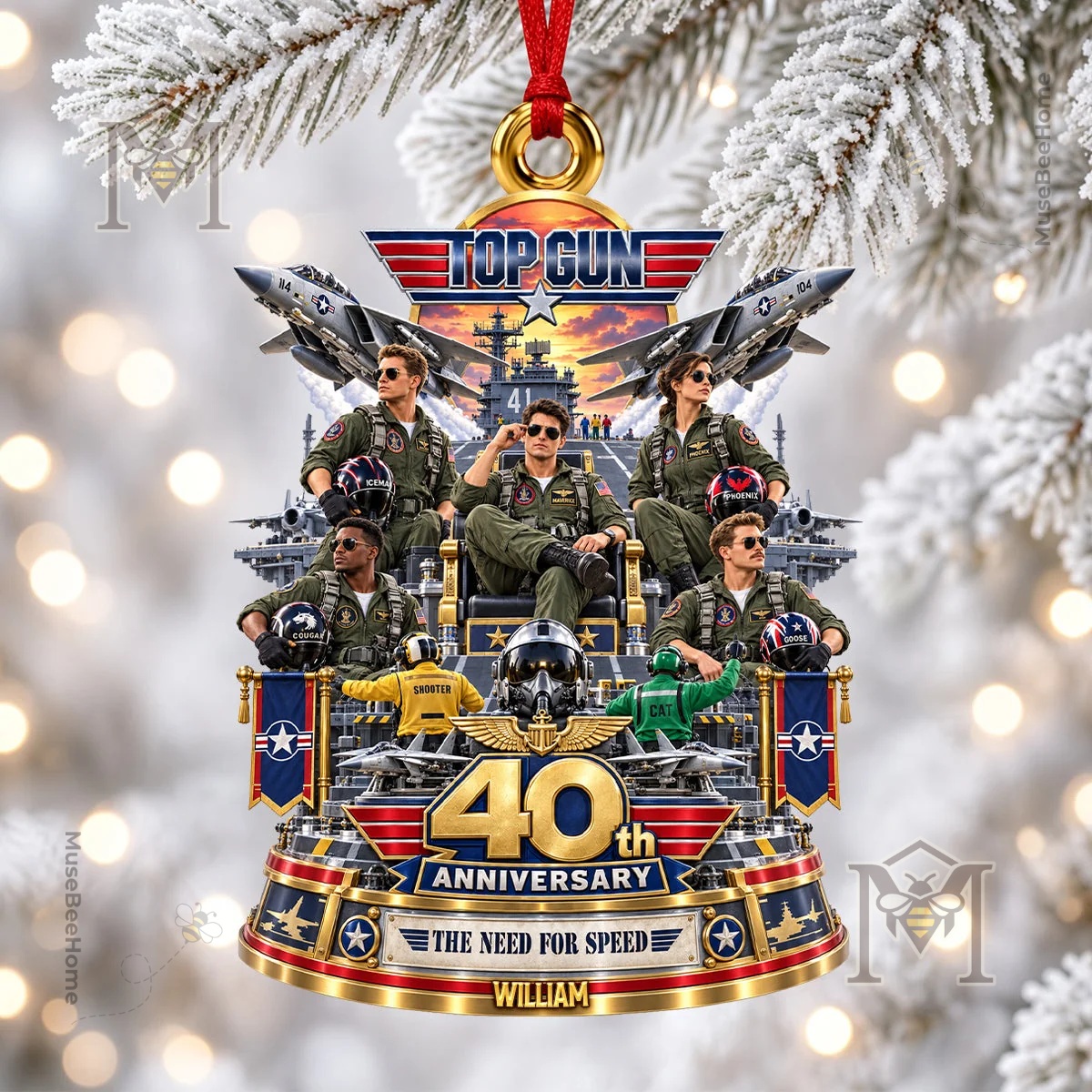 Top Gun 40th Anniversary Acrylic Ornament - photo 2