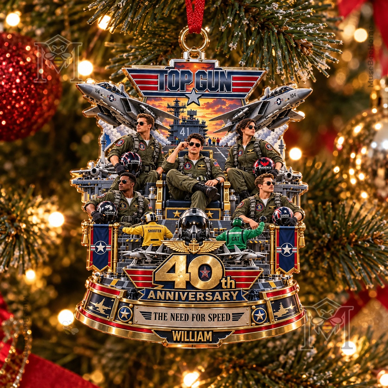 Top Gun 40th Anniversary Acrylic Ornament - photo 3