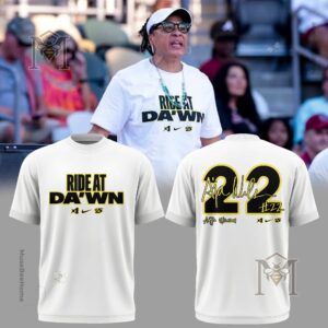 Coach Dawn Staley Rise at Dawn T-Shirt - front and back views
