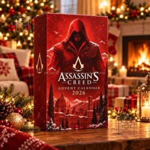 Assassin's Creed Holiday 2026 Advent Calendar - front and side box view