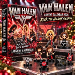Van Halen 2026 Advent Calendar - boxed calendar with collectible rock figurines