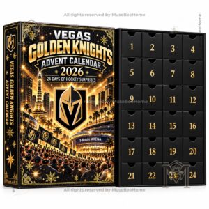 Vegas Golden Knights 2026 Advent Calendar - close view of numbered hockey figures