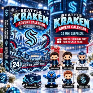 Seattle Kraken Advent Calendar 2026 - front box artwork