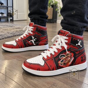 Michael Jordan The GOAT sneakers - side view with Jordan dunk graphic and number 23