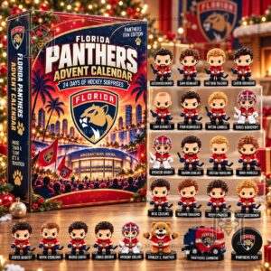 Florida Panthers Advent Calendar - side panel with team lettering