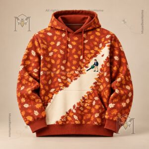 Leaf Blower Fall Leaf Pattern Sweatshirt - photo 3