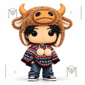 BTS Jungkook Cow Hat and Patterned Poncho Arirang World Tour 2026 Funko Pop - photo 4