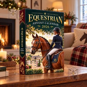 Equestrian Horse Tack & Rider 2026 Advent Calendar - front three-quarter box view