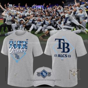 Tampa Bay Rays 2026 American League Championship Series T-Shirt - front and back views