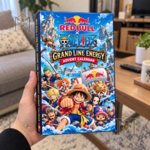 One Piece x Red Bull Advent Calendar 2026 - character artwork and title