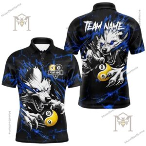 Custom Wolf 8 Ball and 9 Ball Billiards Polo - photo 2