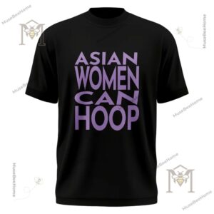 Golden State Valkyries Asian Women Can Hoop T-Shirt - front graphic close view