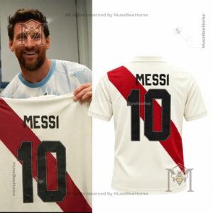 River Plate Lionel Messi Honorary Club Member Football Jersey - front and back views