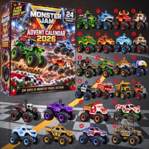 Monster Jam Advent Calendar 2026 24-Day Monster Truck Action - front box view