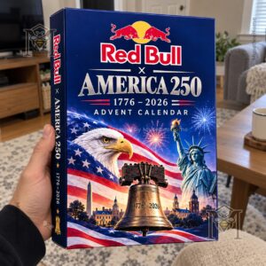 America 250th Anniversary x Red Bull Advent Calendar 2026 - side panel view