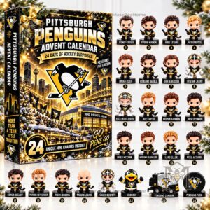 Pittsburgh Penguins 2026 Advent Calendar - side panel and front