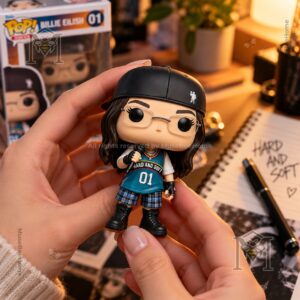Billie Eilish Hit Me Hard and Soft Funko Pop - boxed figure with visible number 01 jersey