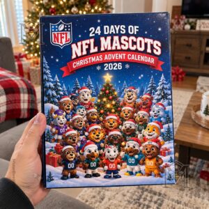 24 Days of Football Mascots Christmas Advent Calendar 2026 - lower mascot rows