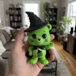 Wicked x Care Bears Good Luck Bear Funko Pop - close-up of clover cheek markings