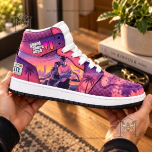 Grand Theft Auto VI Vice City Vibes High-Top Sneakers - photo 3