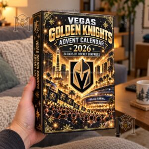Vegas Golden Knights 2026 Advent Calendar - shield logo and winter graphics
