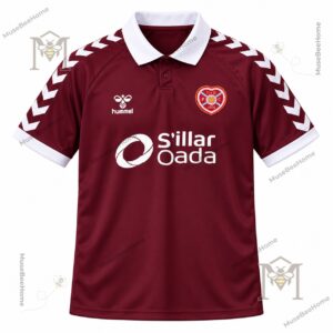 Heart of Midlothian FC Home Maroon Football Jersey - photo 2