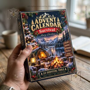 Survival Kit 24-Day Advent Calendar - festive outdoor display