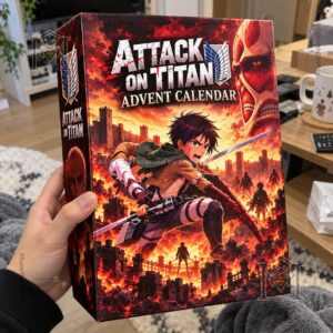 Attack on Titan Advent Calendar 2026 - full display with box and collectible figures