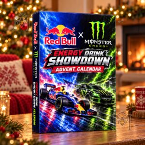 Monster Energy Advent x Red Bull Calendar 2026 - front and side box view