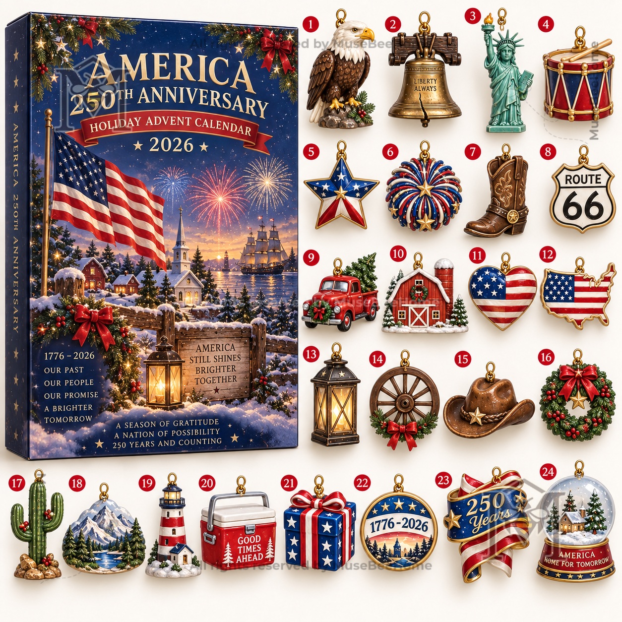 America 250th Anniversary Holiday 2026 Advent Calendar - photo 2