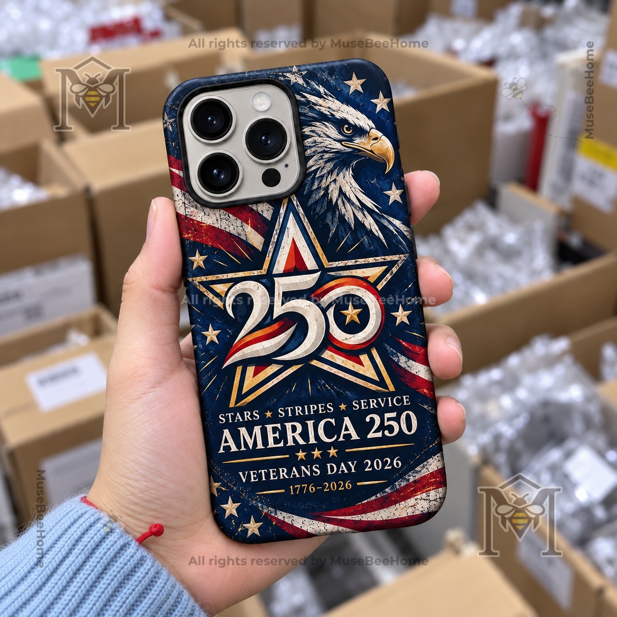 America 250th Anniversary Veterans Day 2026 Phone Case - photo 3