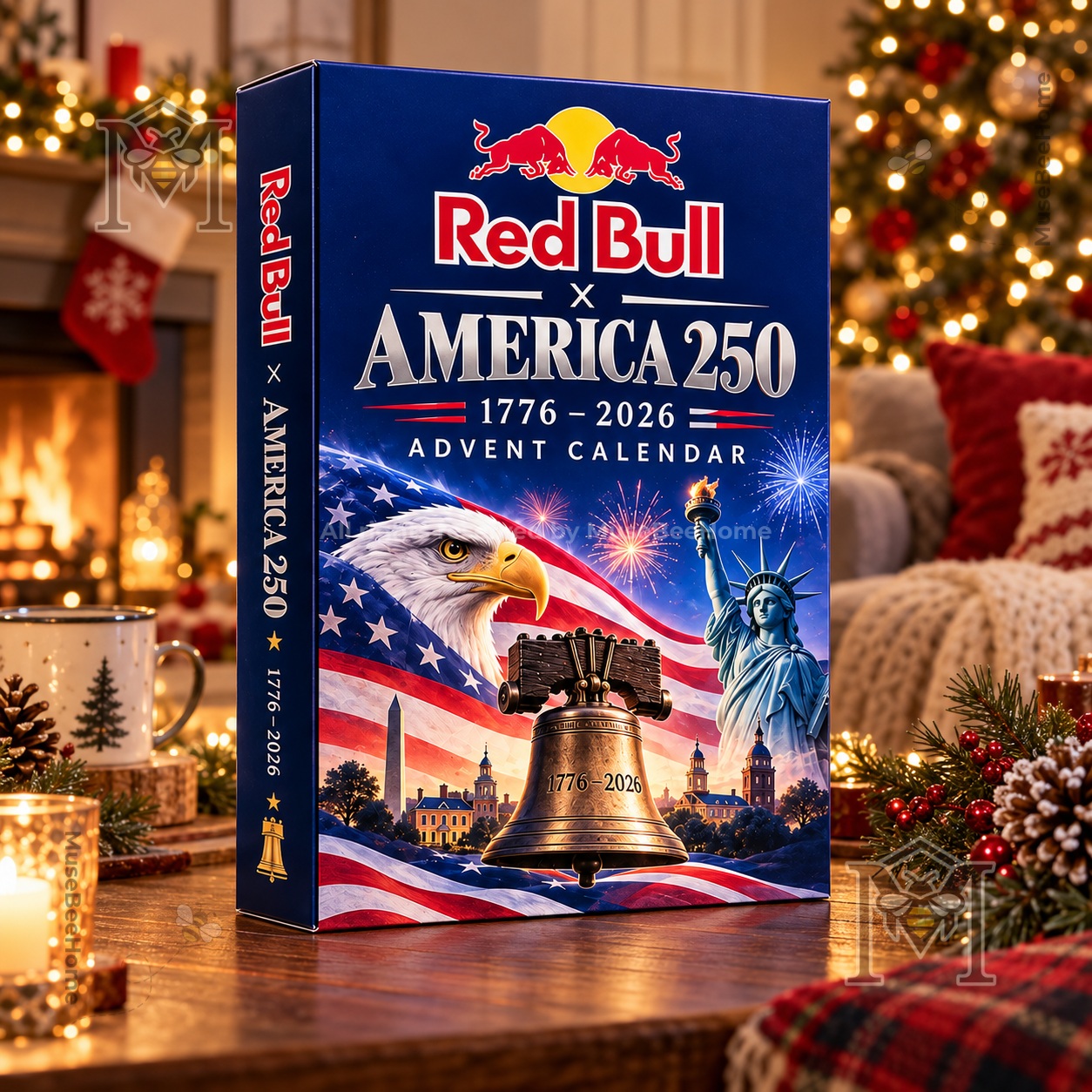 America 250th Anniversary x Red Bull Advent Calendar 2026 - front box view