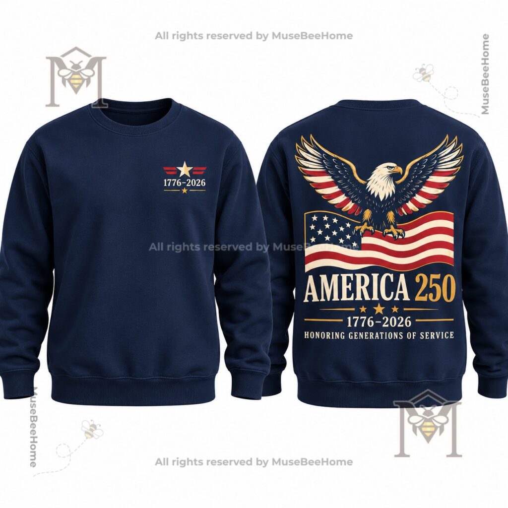 America Veterans Day 2026 250th Anniversary T-Shirt - large America 250 lettering
