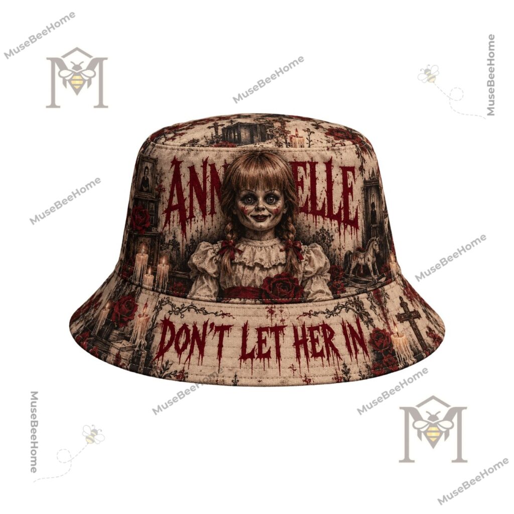 Annabelle Don't Let Her In Haunted Horror Bucket Hat - photo 3