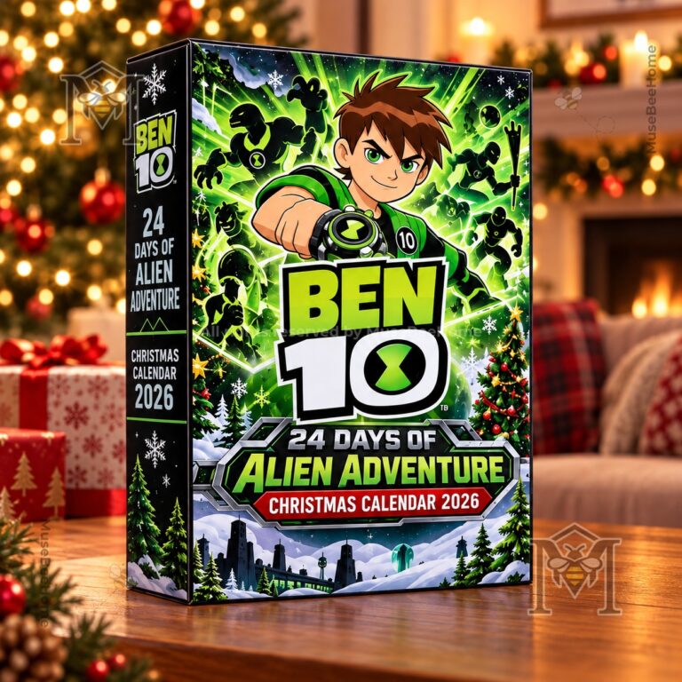 BEN 10 Christmas Advent Calendar 2026 - front and side box view