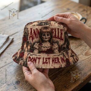 Annabelle Don't Let Her In Haunted Horror Bucket Hat - photo 5