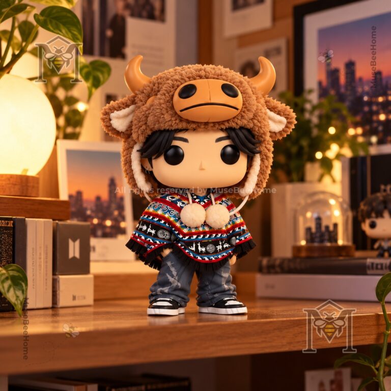 BTS Jungkook Cow Hat and Patterned Poncho Arirang World Tour 2026 Funko Pop - photo 2
