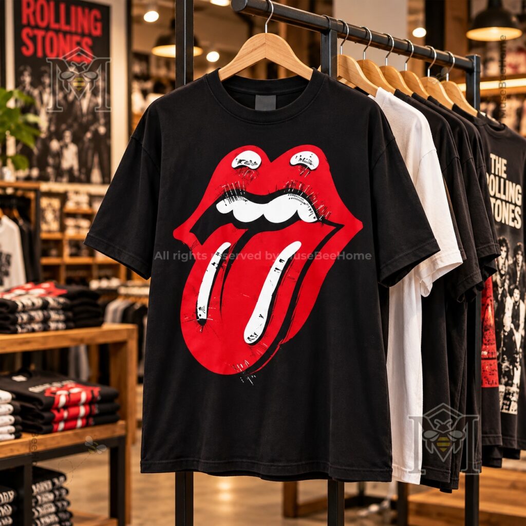 BTS V World Tour ARIRANG LIMA Rolling Stones Voodoo Lounge T-Shirt - photo 4