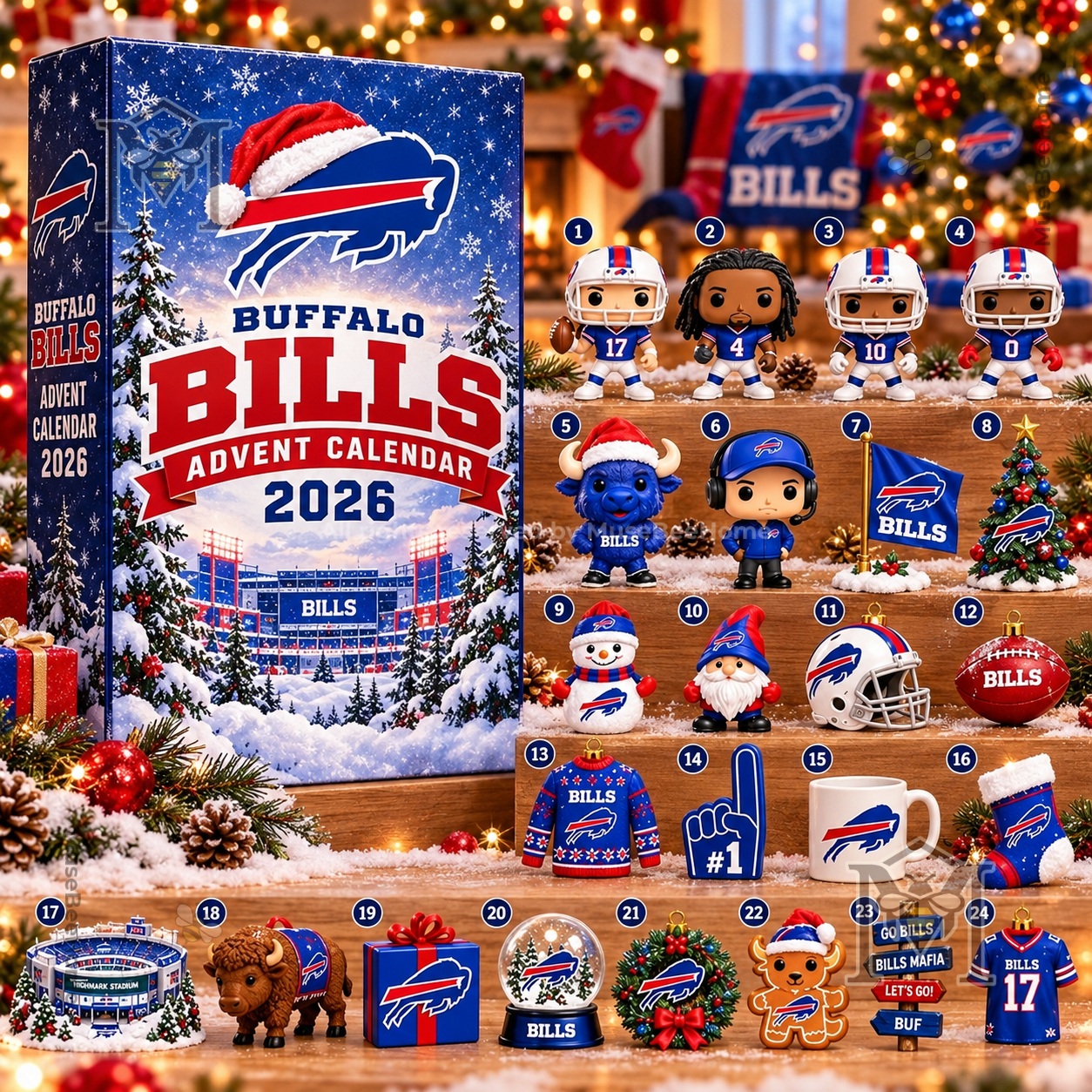 Buffalo Bills Christmas Advent Calendar 2026 - photo 2